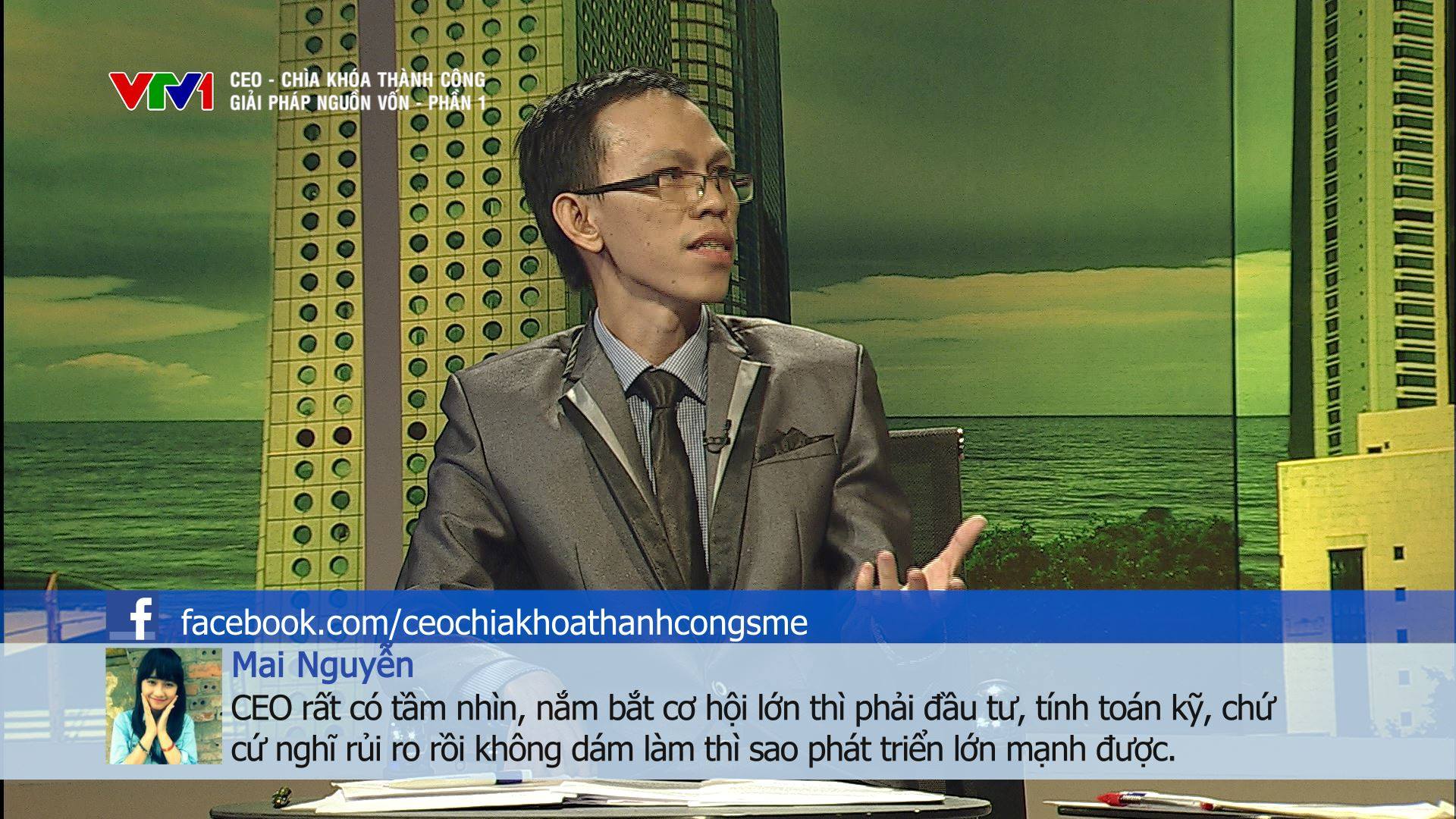 Huỳnh Minh Sự xuất hiện trên VTV1 trong chương trình CEO – Chìa Khóa Thành Công